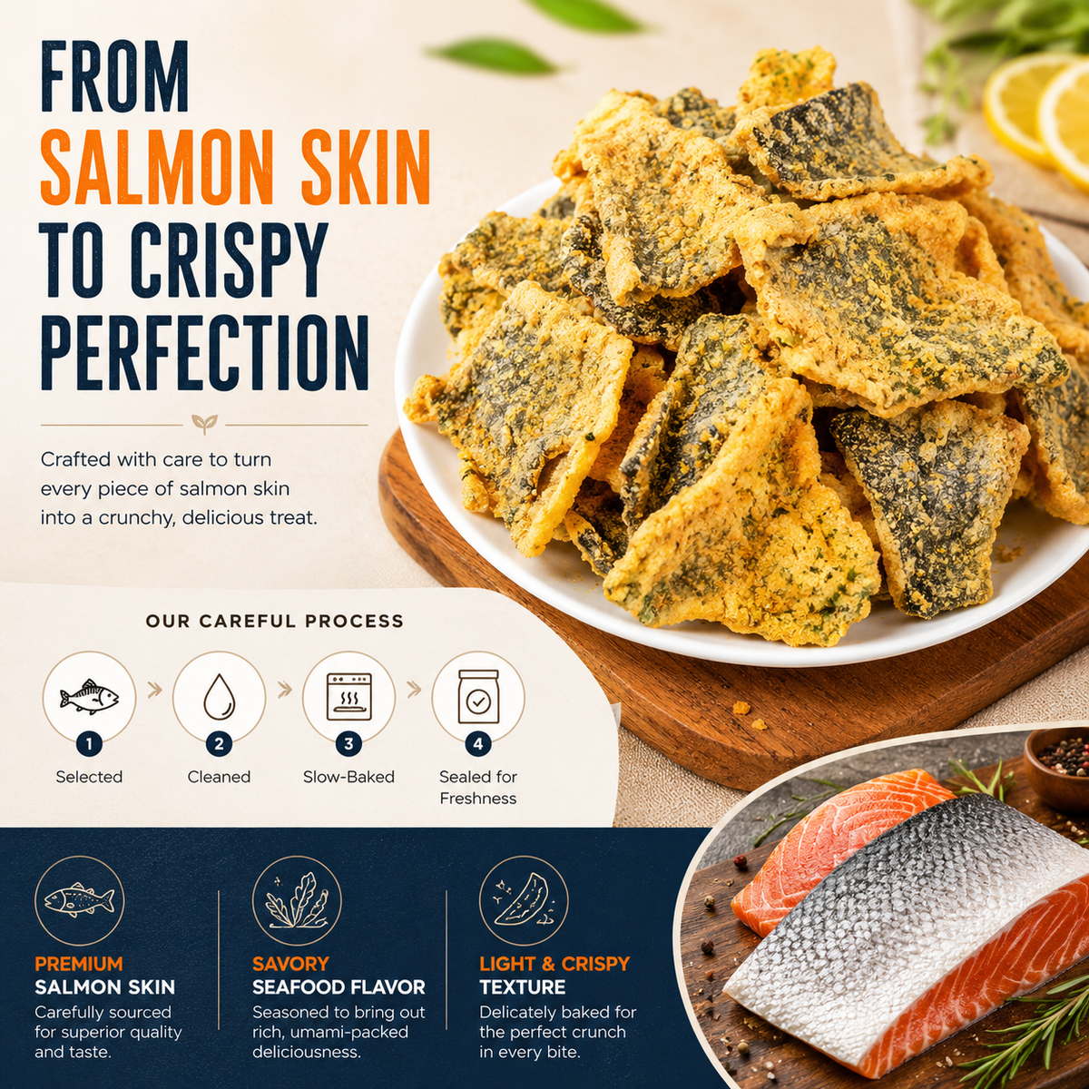 65K+ SOLD!✨-Wild Alaskan Salmon Skin Crisps-Finds