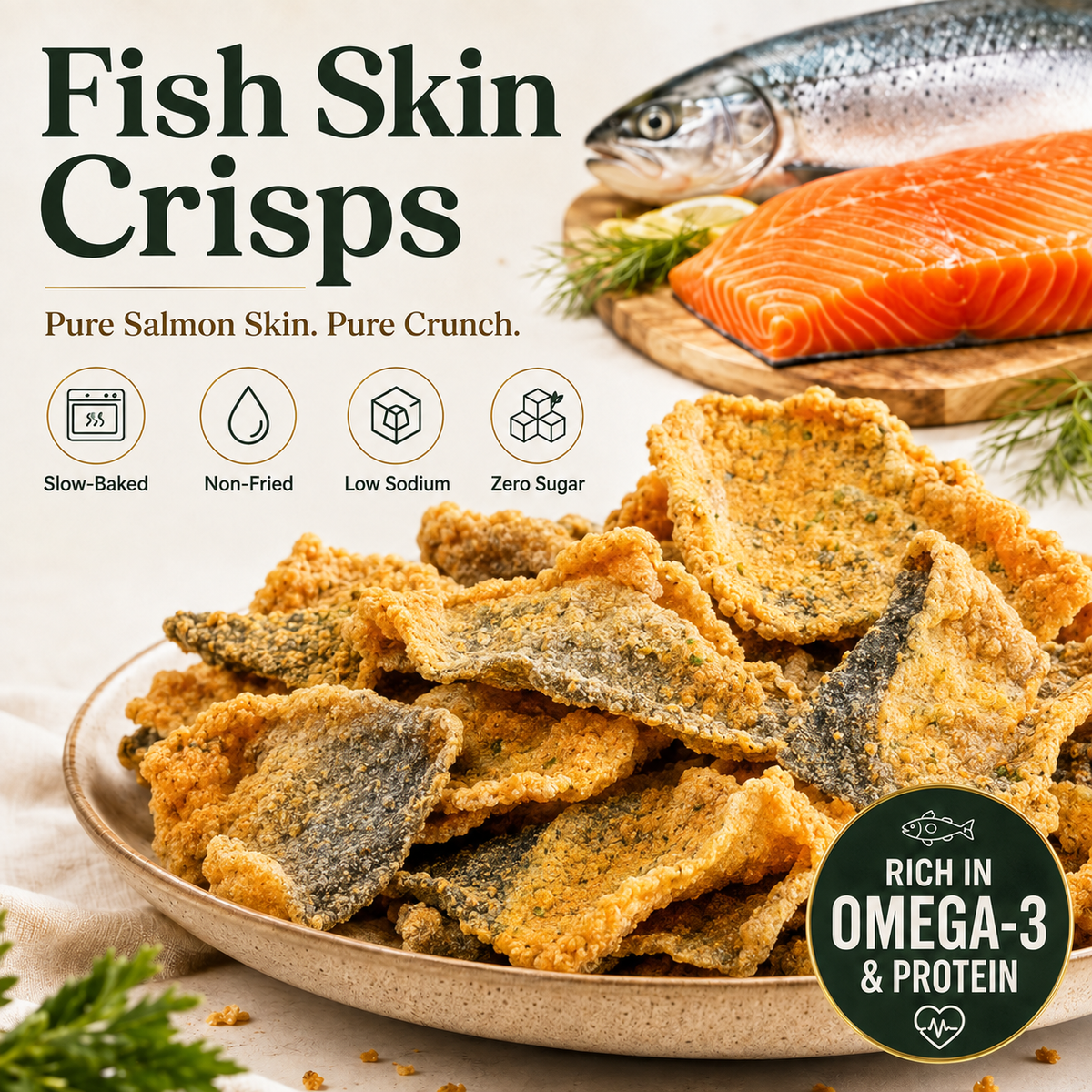 65K+ SOLD!✨-Wild Alaskan Salmon Skin Crisps-Finds