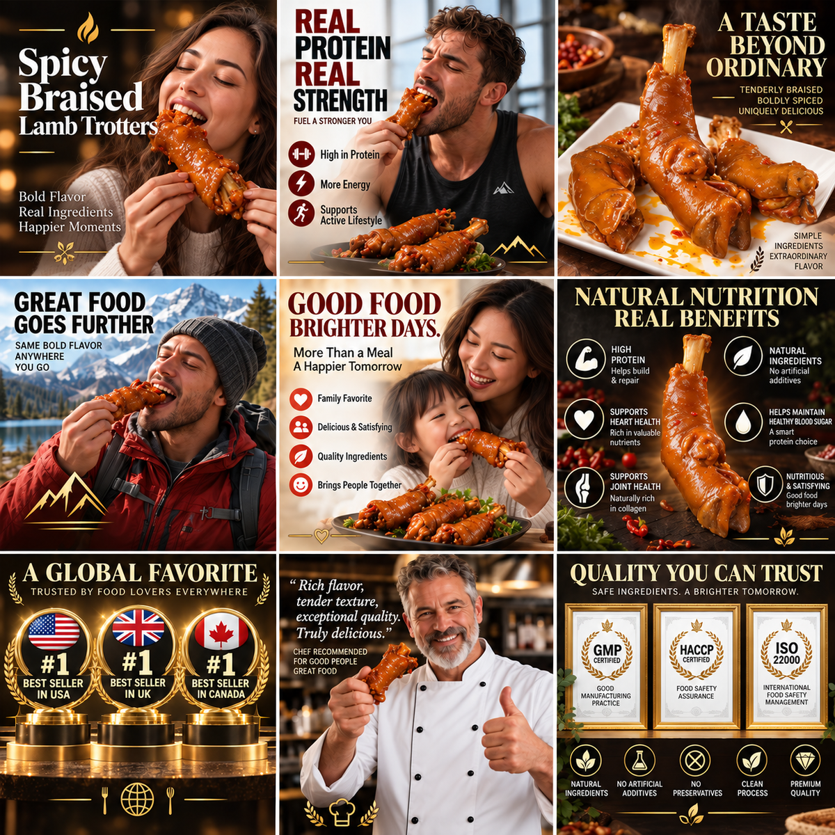Premium Colorado Spicy Braised Lamb Trotters™ – Slow-Cooked Tender Lamb Feet with Bold Flavor - Finds
