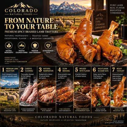 Premium Colorado Spicy Braised Lamb Trotters™ – Slow-Cooked Tender Lamb Feet with Bold Flavor - Finds