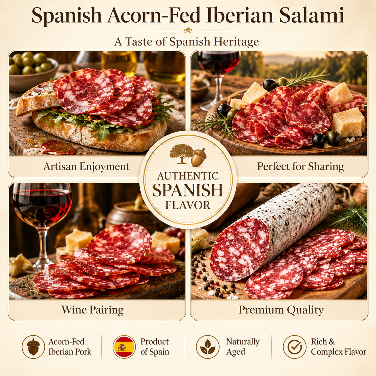 🌰 𝗣𝗿𝗲𝗺𝗶𝘂𝗺 𝐒𝐩𝐚𝐧𝐢𝐬𝐡 𝐈𝐛𝐞́𝐫𝐢𝐜𝐨 𝐒𝐚𝐥𝐜𝐡𝐢𝐜𝐡𝐨́𝐧 🥓 -Bestseller